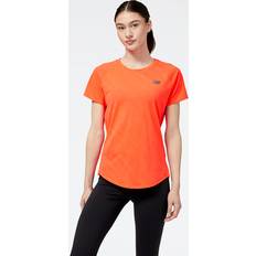 New Balance Q Speed Jacquard Short Sleeve T-shirt Orange Woman
