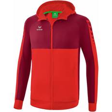 Rot - Unisex Oberbekleidung Erima Six Wings Hooded Trainingsjack Men Handbollskläder Handbollsjackor röd