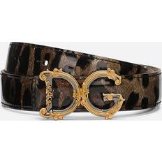 Gold - Women Belts Dolce & Gabbana DG Girls belt leo