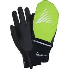 Running Gloves & Mittens TrailHeads Men's Convertible Running Gloves Black/hi vis Medium/Large