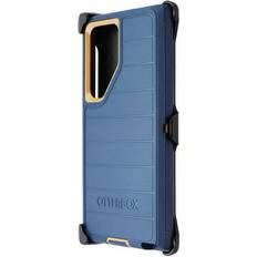 Mobile Phone Accessories OtterBox Defender Pro Case & Holster for Samsung Galaxy S23 Ultra Blue Suede