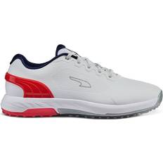 39 ½ Golfschuhe Puma Alphacat Nitro M - White/For All Time Red/Navy