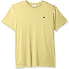 Men - Yellow Clothing Lacoste Men's Crew Neck Pima Cotton Jersey T-Shirt Yellow