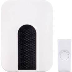 Defiant Wireless Battery Operated Doorbell Kit with Push Button, White