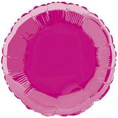 Unique Party One Size, Hot Pink 18 Inch Round Foil Balloon