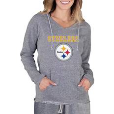 Soccer - Women Tops Concepts Sport Women's Pittsburgh Steelers Mainstream Hoodie Gray Gray