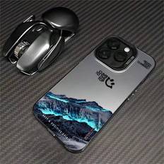 Handyzubehör Shein 1pc Black Aurora Snow Mountain Drop-resistant Phone Case For Iphone 7/8/11/12/13/14/15/x/xr/xs/plus/pro/pro Max/se2