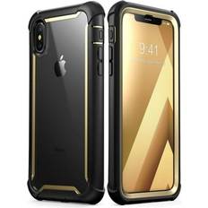 Apple iPhone XS Max Bumpers i-Blason Ares Full-Body Rugged Clear Bumper Case for iPhone Xs Max 2018 Release, Gold, 6.5"