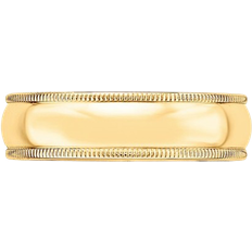 Bloomingdale's Milgrain Half Round Wedding Band - Gold