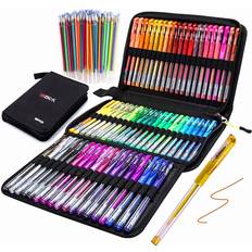 Arts & Crafts ZSCM Gel Pens for Adult Coloring Books, Glitter Neon Gel Pens Set Include 60 Colors Gel Marker Pens, 60 Matching Color Refills, for Kids Drawing Gift Card Art Crafts Doodling Scrapbooks Journaling