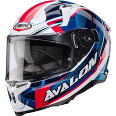 Caberg motorrad integralhelm avalon x optic weiß/blau-rot Weiß Erwachsene