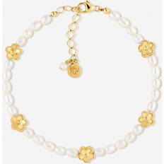 Armbänder BRUNA The Label Fiore Bracelet 18k Gold Vermeil & Perlen Armband Nachhaltiger Schmuck Recycelter Schmuck Fair Trade Schmuck