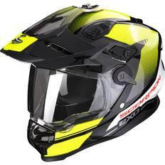 Scorpion Full Face Helmets Motorcycle Helmets Scorpion ADF-9000 Air Trail Black Neon Yellow Adventure Helmet Yellow