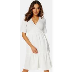 Bubbleroom Kjoler Bubbleroom Krystal wrap dress Offwhite