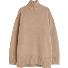 H&M Oversized Turtleneck Sweater - Dark Beige