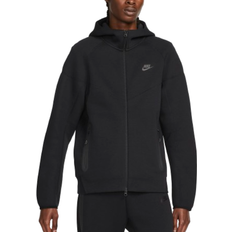 Baumwolle - Herren Bekleidung Nike Men's Sportswear Tech Fleece Windrunner Full Zip Hoodie - Black