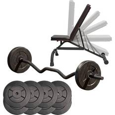Treningsbenksett Iron Gym Strength Set Including Bench 63kg