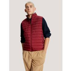 Tommy Hilfiger Red Vests Tommy Hilfiger Men's Recycled Packable Vest Red Rouge