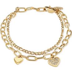 Schmuck GMK Heart Bracelet - Gold/Transparent