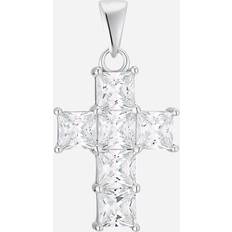 Herren Charms & Anhänger Grace Amor Damen Anhänger "Kreuz 9175192" 925er Silber, silber