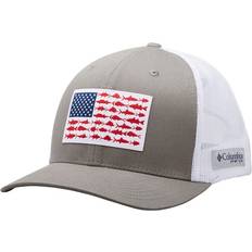Columbia Unisex Clothing Columbia Men's PFG Graphite Fish Flag Mesh Trucker Snapback Hat