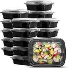 Freshware Meal Prep Containers 3 Compartments with Lids, Set of 21 New  SEALED