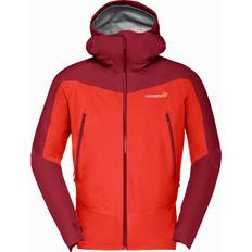 Herre - Lin Ytterklær Norrøna Men's Falketind Gore-Tex Jacket, Arednalin/Rhubarb