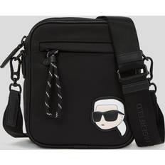 Karl Lagerfeld K/ikonik Nylon Crossbody Bag, Man, Black, Size: One size One size