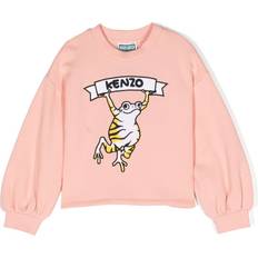 Kenzo Kid's Paris Print Cotton Sweatshirt - Pink