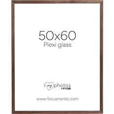 Ramme 50x60 Focus Soul Walnut veneer 50X60 Plexi Ram 50x60cm