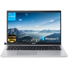 Laptops Acer Aspire 5 15.6" FHD 1080p IPS Slim Laptop, Dual-Core Intel i3-1115G4 (Upto 4.1GHz) Procssor, 36GB RAM, 2TB NVMe SSD, WiFi 6, RJ-45, HD Webcam, Amazon Alexa, Windows 11+MarxsolCables