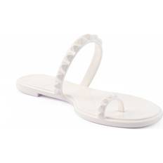 Maria Flat Jelly Sandals White