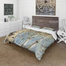 Design Art Birch Forest I' Farmhouse Bedspread White (264.2x223.5)