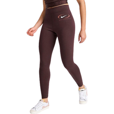 Nike Women's Sportswear Swoosh Leggings - Earth Brown