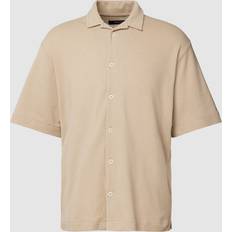 Jack & Jones Premium Freizeithemd mit Knopfleiste Modell 'EZRA' in Beige, Größe