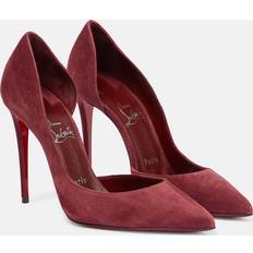 Christian Louboutin Iriza suede pumps red