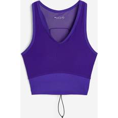 H&M DryMove Sport-BH Light Support Dunkellila, Sport-BHs in Größe XXL. Farbe: Dark purple