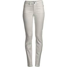 Lands' End Straight Fit Öko Jeans Mid Waist, Damen, Größe:36 regular, Weiß Baumwoll-Mischung/Polyester-Mischung, Weiß