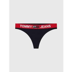 Tommy Hilfiger Women Panties Tommy Hilfiger Women's Signature Logo Thong Blue Navy