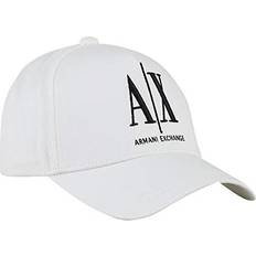 Armani Exchange White Caps Armani Exchange AX Men's Logo Baseball Hat, White, One