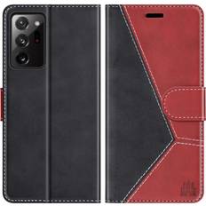 Caislean Wallet Case for Samsung Galaxy Note 20 Ultra 5G, PU Leather Folio Flip Cover, [RFID Blocking] Card Holder Slot Kickstand Cash Pocket Book Folding Case Fit for Galaxy Note 20 Ultra 5G 6.9" Red