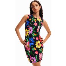 Desigual Floral mini dress BLACK