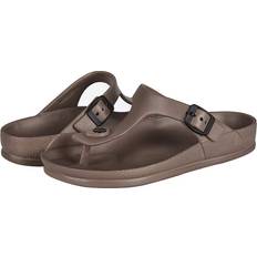 Funkymonkey FUNKYMONKEY EVA Flip Flops Waterproof Adjustable Thong Sandals for Mens and Womens 10 US, Brown/Flipflops