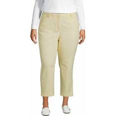 Lands' End Slim Fit 7/8-Chinos, Damen, Größe:56 plus, Gelb, Baumwoll-Mischung, Gelb