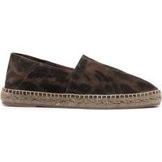 Tom Ford cheetah-print suede espadrilles men Calf Leather/Rubber/Calf Leather Brown