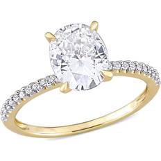 Women engagement rings Gem & Harmony Solitaire Engagement Ring - Gold/Transparent/Diamonds