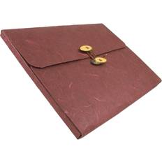 Jam Paper Rainforest Portfolio 9x11.75x.625 1/Pack Burgundy Button String