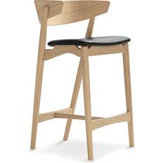 No 7 Oak/Black Barhocker 90cm