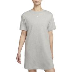 Nike Cotton Dresses Nike Women's Sportswear Chill Knit Oversized T-Shirt Dress in Grey, DV7882-063