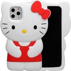 Mobile Phone Accessories Hello Kitty Case for iPhone 11 Pro Max 6.5" 2019,Phenix-Color Cartoon 3D Cute Soft Silicone Rubber Protective Gel Back Cover,Animated for Kids Girls Red, iPhone 11 Pro Max 6.5"